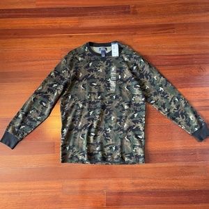 Polo Ralph Lauren Camo Pony Long Sleeve Shirt Thermal  NWT